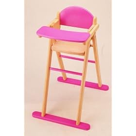 Pintoy Wooden Doll's High Chair