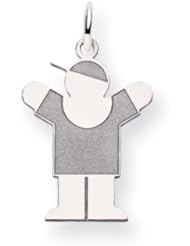 14k White Gold Kid Charm Cyber Monday Special