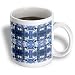 Florene Sixties - Blue and White Star Tye Dye - Mugs