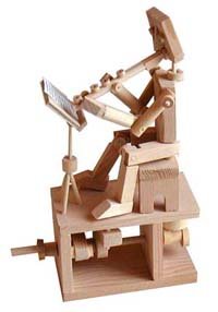 Childrens Toyshop  Toys : Self Assembly Wooden Automata Jazz Musician Kit
