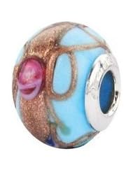 S/S Murano-Light Blue Fiorato BZ-1580