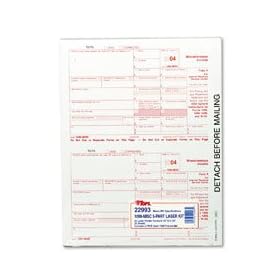 Tops 5-Part Miscellaneous 1099 Tax Forms For Laser Printers 50 Pack (22993)