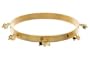 18K Gold Over Sterling Silver Tourmaline and Peridot Bangle Bracelet by Andrea Barna
