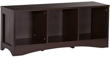 RiverRidge Kids Bench with Cubbies, Espresso