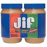JIF Extra Crunchy Peanut Butter 40 oz Jar (2 Pack)