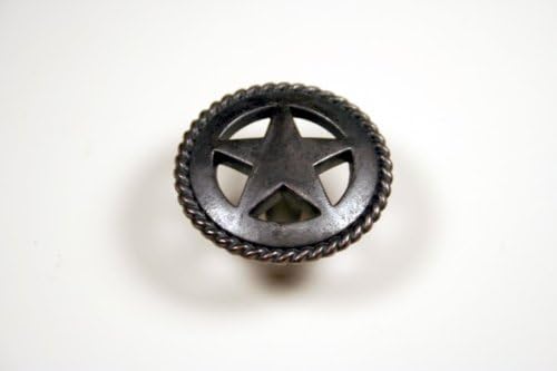 Western Star Knob with Rope Detail in Oil Rubbed Bronze