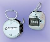 Fisherbrand Hand Tally Counter; Four-digit unit; Records to 9999; Chrome finished