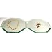 2 Octagon Mirrors Displays Jewelry Counter Showcases 4"