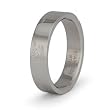 Stainless Steel Women's 4 Leaf Clover "BE HAPPY" Ring (Sizes 6-9)