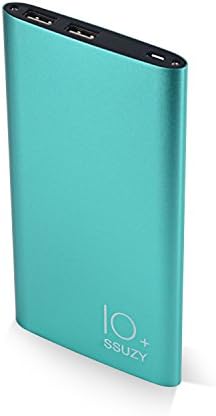 Ssuzy 10000mAh Ultra-slim Power Bank Portable Battery Charger for iPhone, iPad and Android Devices, Green