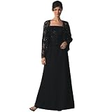Beaded Lace Formal Evening Dress and Jacket - Mother of Bride & Groom Dress. Mothers Dress Gown. Womens Long Evening Gown by Sean Collection (7286)