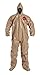 DuPont C3122TTN2X000600 Tychem 5000 Hood and Boot Coverall, 2X-Large, Tan