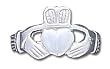 Solid Sterling Silver Claddagh Ring