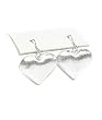 Silver Puffy Heart Earrings Fashion Jewelry