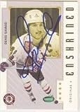 Denis Savard, Chicago Blackhawks, 2003 Parkhurst Original 6 Autographed Card