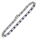 2ctw Diamond and Sapphire Bracelet