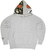 Size【L】A BATHING APE(エイプ) ニットシャークパーカー 灰【灰】【新品】の画像