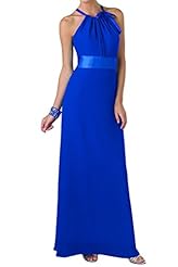 Plus Size Halter Charmeuse Lace Mother-of-the-Bride Dress/Prom Dress 