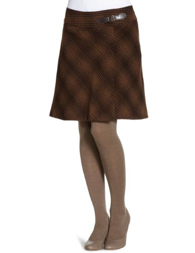TOM TAILOR Damen Rock (mini) 55115990070/wrap check skirt, Gr. 40, Braun (8212) Preisvergleich
