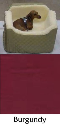Snoozer Lookout I OS Dog Car Seat with Burgandy Vinyl Cover