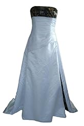 Plus Size Lace-Up  Satin  Ball Gown Prom Dress 