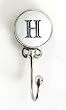 Monogram Ceramic Wall and Jewelry Hook - H
