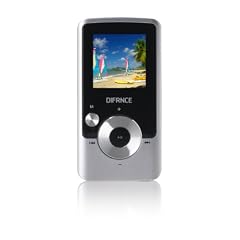 Difrnce MP1570 MP3-/Video-Player 4 GB (3,8 cm (1,5 Zoll) CSTN Display, USB 2.0) silber