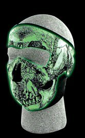Zan Headgear Glow-In-The-Dark Neoprene Cold Weather Face Mask