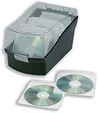 CD/DVD Sleeve File, 100 Cap, Incl 25 Sleeves, Black