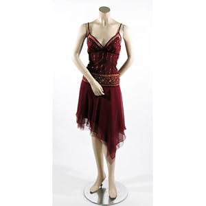Click here to buy BCBG BORDEAUX TULLE&SILK SEQUINS DRESS GOWN NEW L.