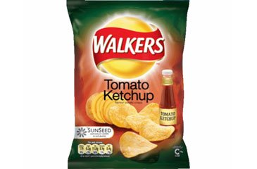 Walkers Crisp Tomato Ketchup 32.5g Bags (box Of 48) Picture