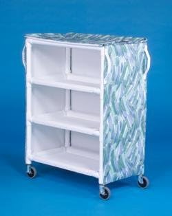 IPU LC36-3 3 Shelf Linen Cart - 36 x 20 Inch Shelves - Replaces ELC30 & LC300