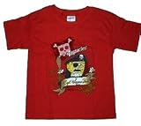 SpongeBob Child's Red T-shirt Captain Square Pants Pirate