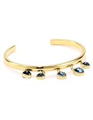 Charmed Circle London Blue Topaz "Bubble" Bangle