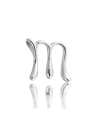 Bling Jewelry Sterling Silver Letter M Script Initial Pendant 18 inches