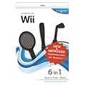 Blue Ocean Accessories 6-in-1 Sports Pack - Black (Wii)