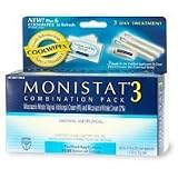Monistat-3, 3-Day Combination Pack With Cooling Wipes - 1 pack