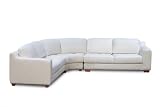 Diamond Sofa Zen Collection 3-Piece Arm Sectional with Armless Corner Wedge