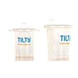 Tilty Sippy Cup, Clear, 7 Ounce, 2 Pack ~ Tilty