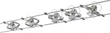 Paulmann 97504 Wire System Mac II 105 5x20W GU5,3 Nickel satiniert 230/12V 105VA Metall