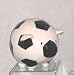 Grasslands Road Piggy Sport Bank, Gloss Ceramic, 4 by 5-Inch, Soccer
