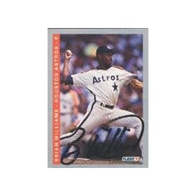 Brian Williams, Houston Astros, 1993 Fleer Autographed Card