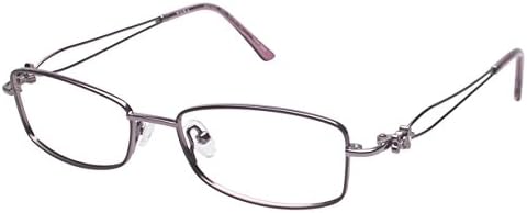 Tura Women's Optical Eyeglasses R207 Mauve with Purple Flower Size 50