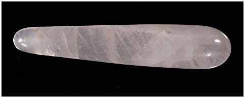 Rose Quartz Smooth Long Natural Genuine Rock Massage Wand 2 Inch