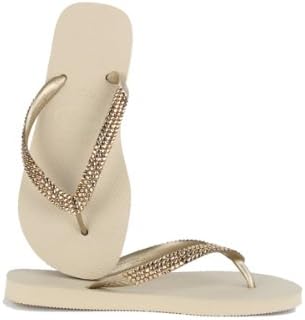 Havaianas by Lori Jack "Top" Swarovski Crystal Flip Flops
