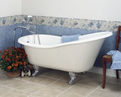 Barclay ATS60-BQ-PB Acrylic Slipper Soaking Tub