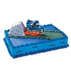  Batman on Batcycle & Cave Cake Topper
