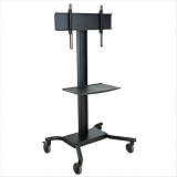 Tinted Glass Peerless Universal TV Cart for 32 inch to 60 inch Flat Panels