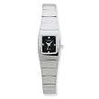 Ladies Chisel Tungsten Black Dial Watch -