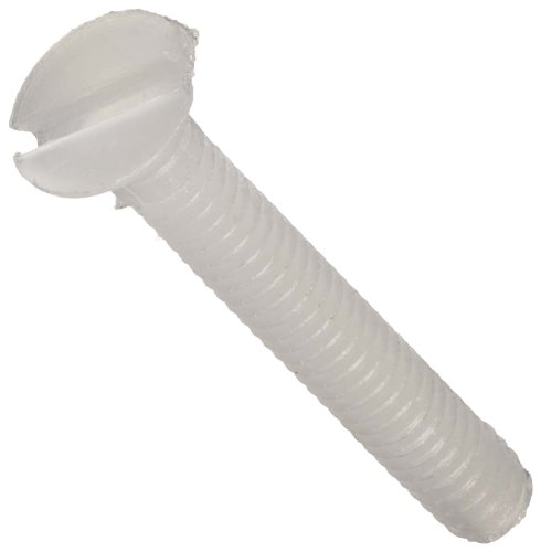 PVDF Machine Screw, Flat Head, Slotted Drive